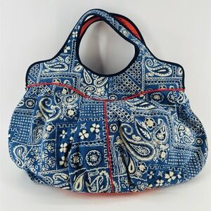 Lucky Brand Bag Women‎ Large Multi Floral Canvas Hobo Shoulder Strap DD25